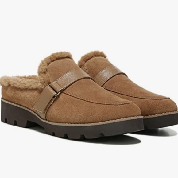 NWOT Vionic Women's Charm Kailen Faux Shearling Fuzzy Mules - Picture 1 of 8